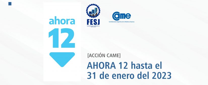 AHORA 12 hasta el 31/01/23