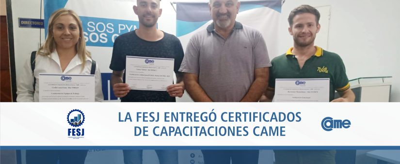 CERTIFICADOS CAME