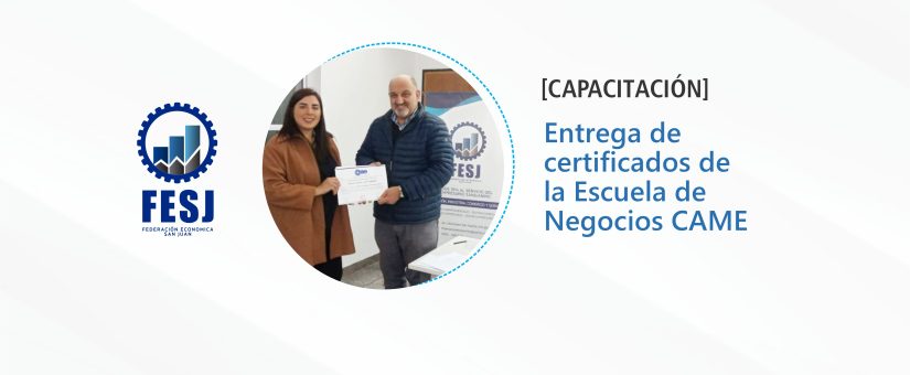 Entrega de certificados CAME