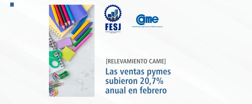 Las ventas subieron 20,7% anual