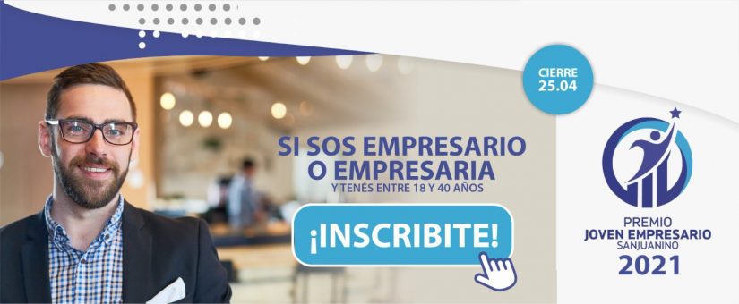 Lanzan el  Premio Joven Empresario Sanjuanino edición 2021