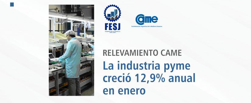 La industria pyme creció 12,9% anual