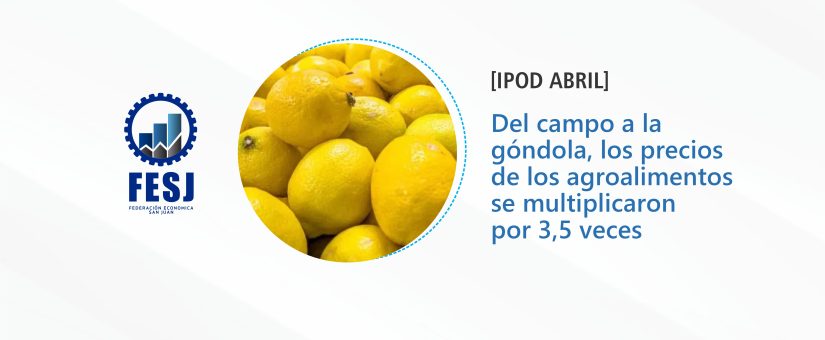 Del campo a la góndola, 3,5 veces más