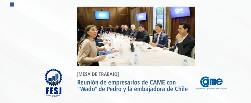 CAME con Wado de Pedro y la embajada Chilena