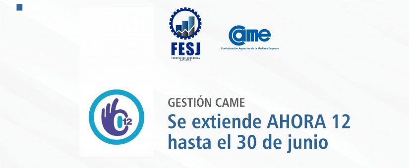 AHORA 12 HASTA EL 30 DE JUNIO